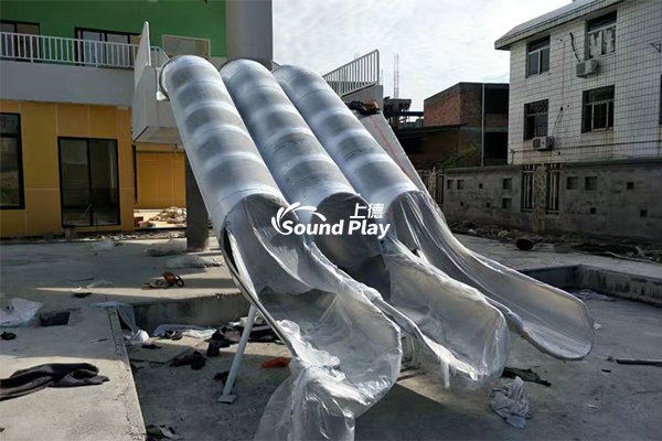 消防梯逃生梯玩耍梯不锈钢滑梯SPSS18006